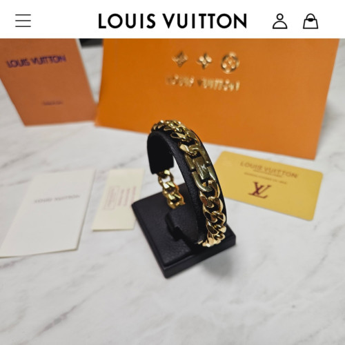 LV 체인 로고 팔찌