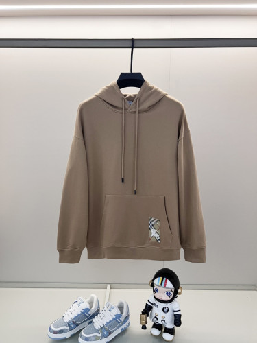 체크 라벨 코튼 후디