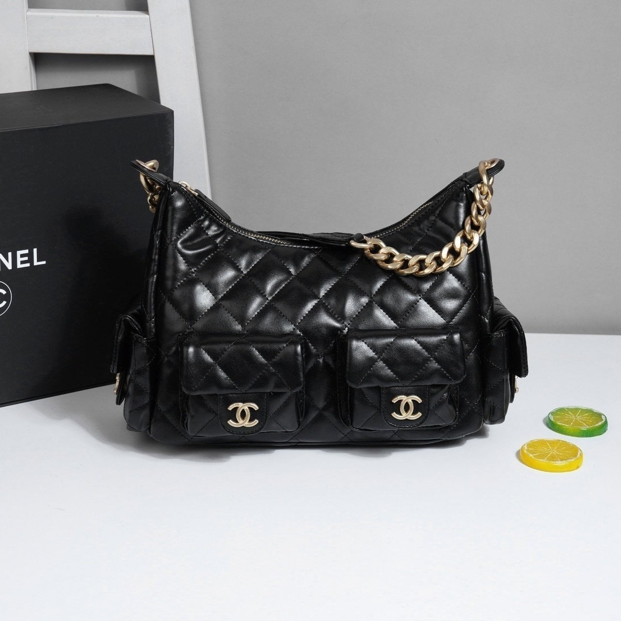 #샤넬 25c 크루즈 호보백 블랙