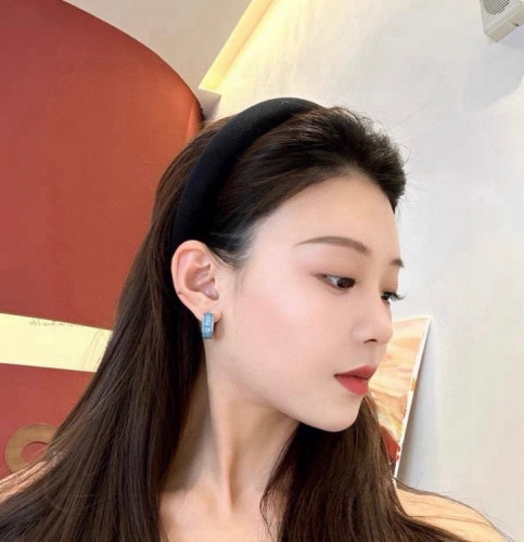 💕 미*** 에나멜 훕 로고 라지 귀걸이