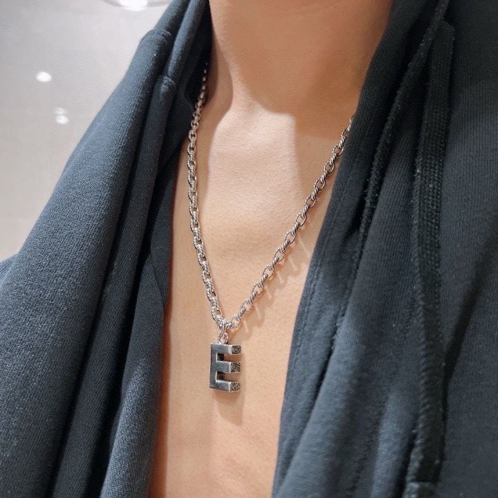 💕 구* 알파벳 E 펜던트 목걸이