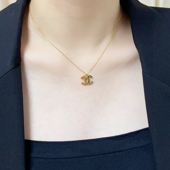 💕 샤* cc 로고 이니셜목걸이