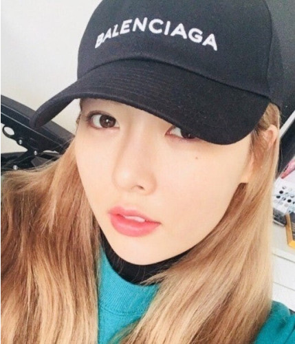 💕 발**** 레터링 로고 볼캡 블랙 현아모자 제니모자