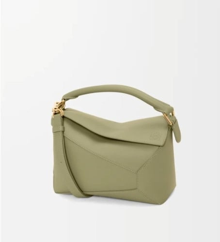💕 로** 스몰 퍼즐 엣지 가죽 핸드백 A510P60X41 FW24 Green ❤풀박스❤