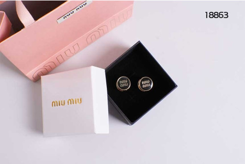 🔆 [MIUMIU] 미우미우 써클 이니셜로고 에폭시 이어링 🔆