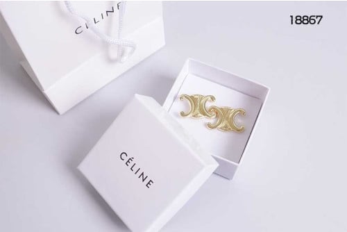 🔆 [CELINE] 셀린느 트리옹프 골드 로고 이어링 🔆