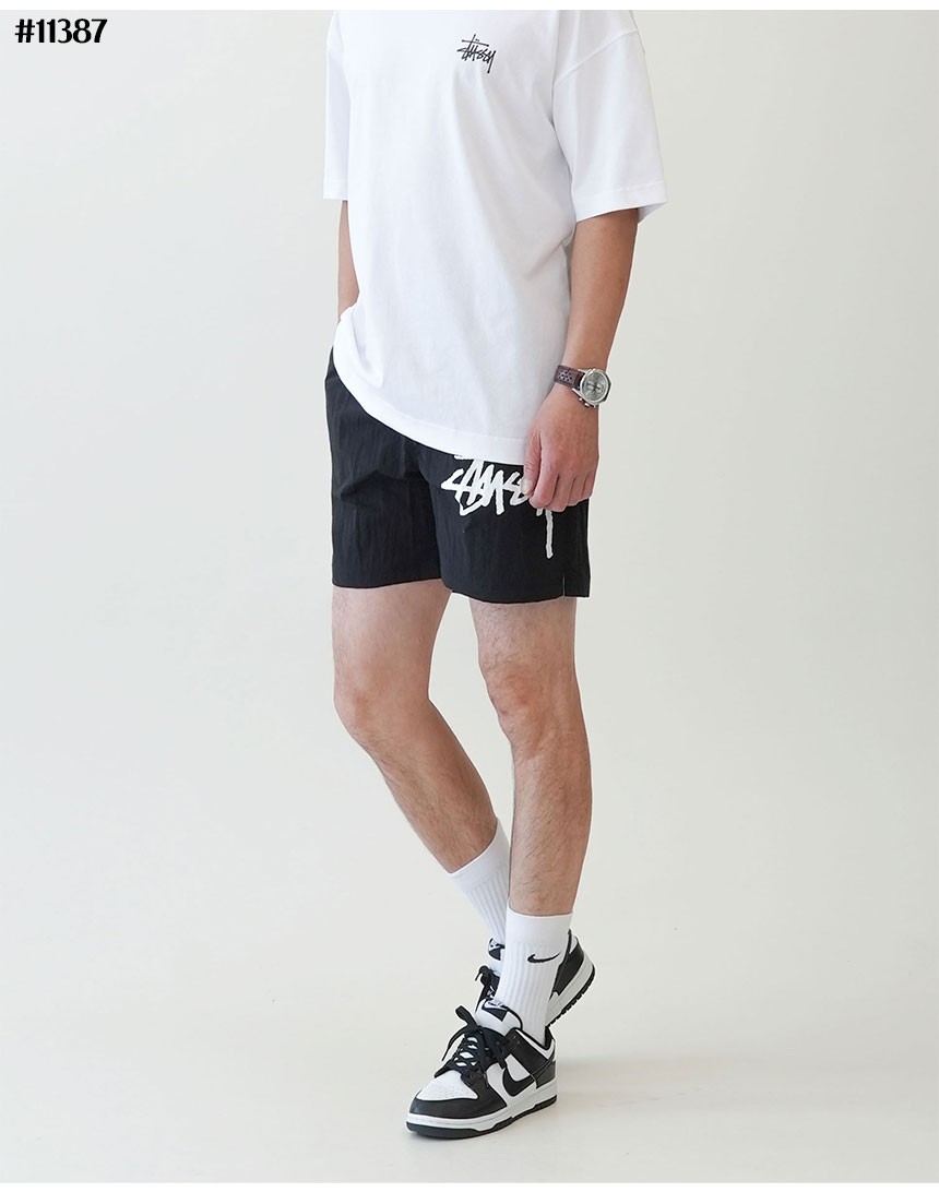 🔆 [STUSSY] 스투시 X 나이키 세미메탈 남여공용 3부 팬츠 🔆