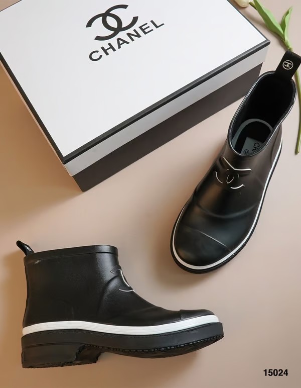 🔆 [CHANEL] 샤넬 23 CC로고 숏 앵클 러버 레인부츠 장화🔆