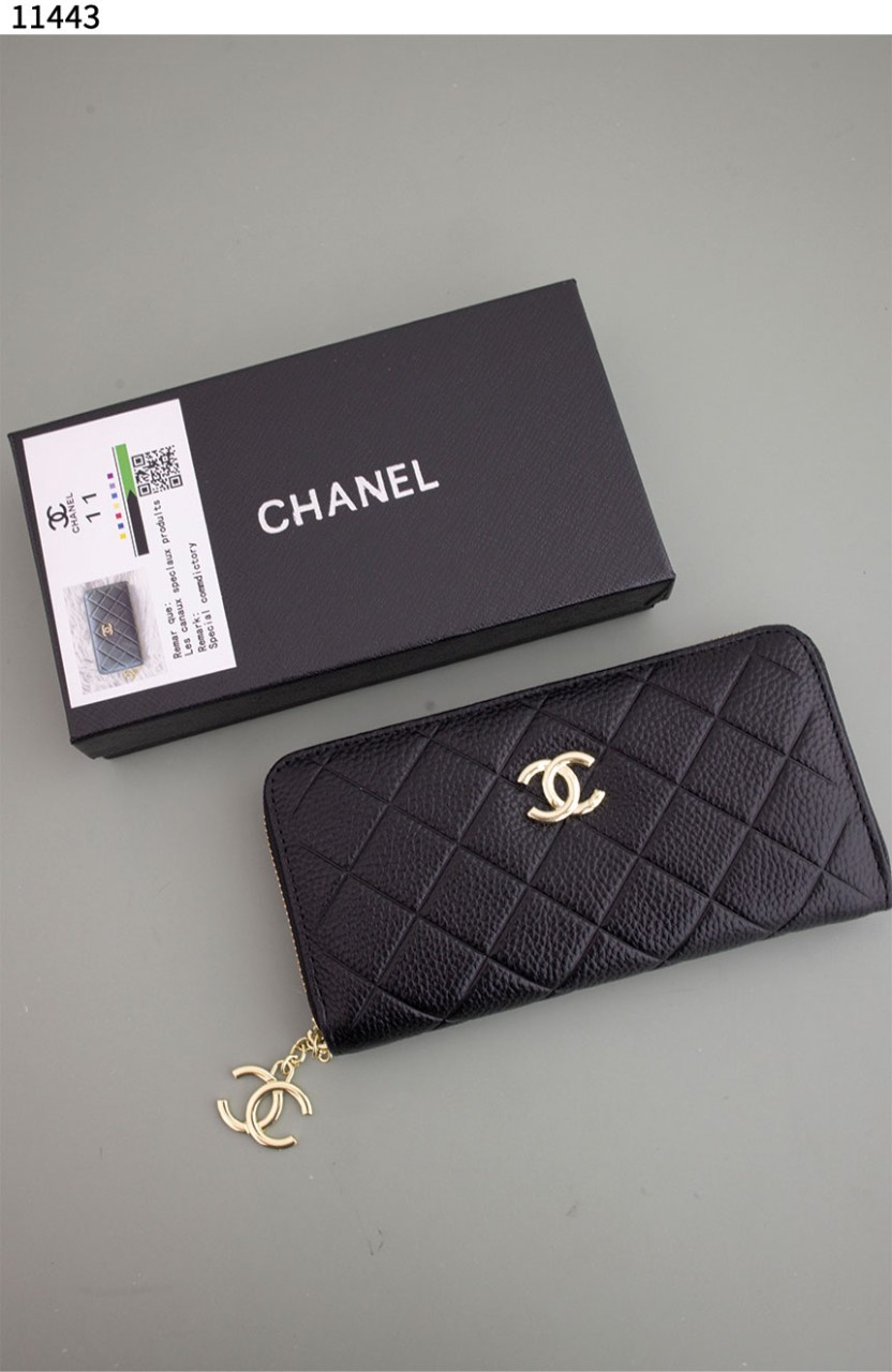 #샤넬 [Chanel]  샤넬 블랙 소프트 캐비어 금장 지피 월릿 신상입고💢 #지갑 #11443