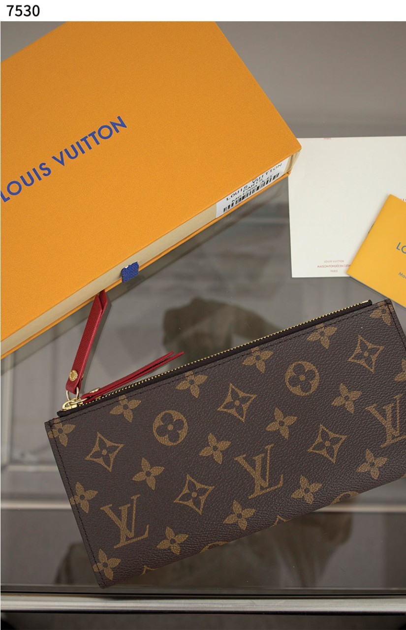 #루이비통 [Louis Vuitton] 모노그램 푸시아 아델 지퍼 장지갑 상입고💢 #지갑 #7530