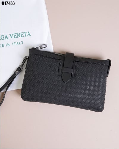🔆 [Bottega Veneta] 보테가베네타 인트레치아토 H 버클 레더 클러치 백 🔆