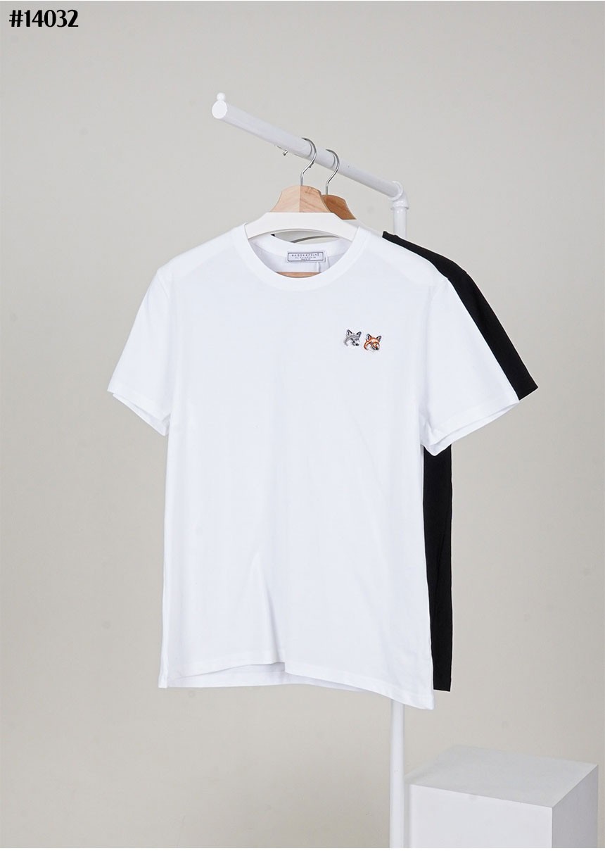 🔆 [MAISON KITSUNE] 메종키츠네 더블 폭스 헤드 클래식 코튼 티셔츠 🔆