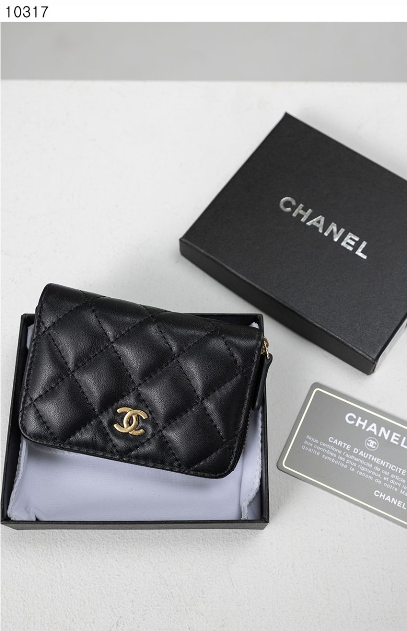 #샤넬 [Chanel] 수입프리미엄급 샤넬 클래식 램스킨 지퍼 카드지갑 신상 입고💢 #태그 #지갑 #10317
