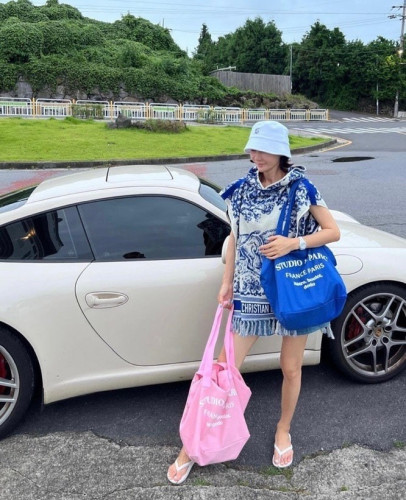 💕 디* 오블리크 자수 판쵸