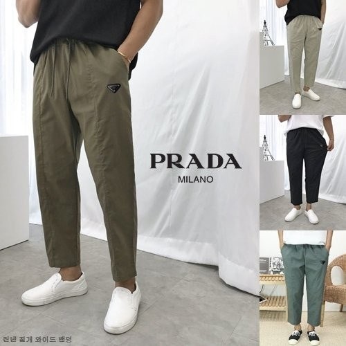 💕 프** 린넨 절개 와이드 밴딩 팬츠