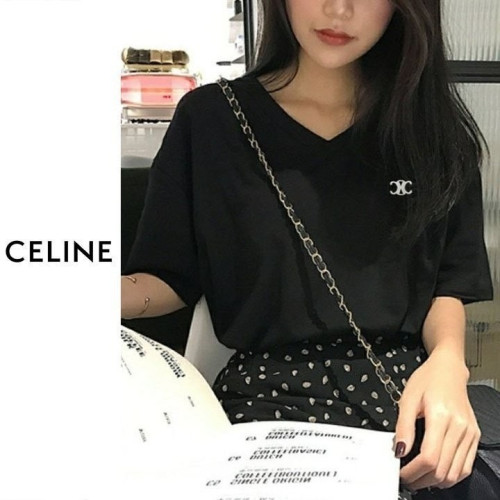💕 셀** 자수 브이넥 반팔티