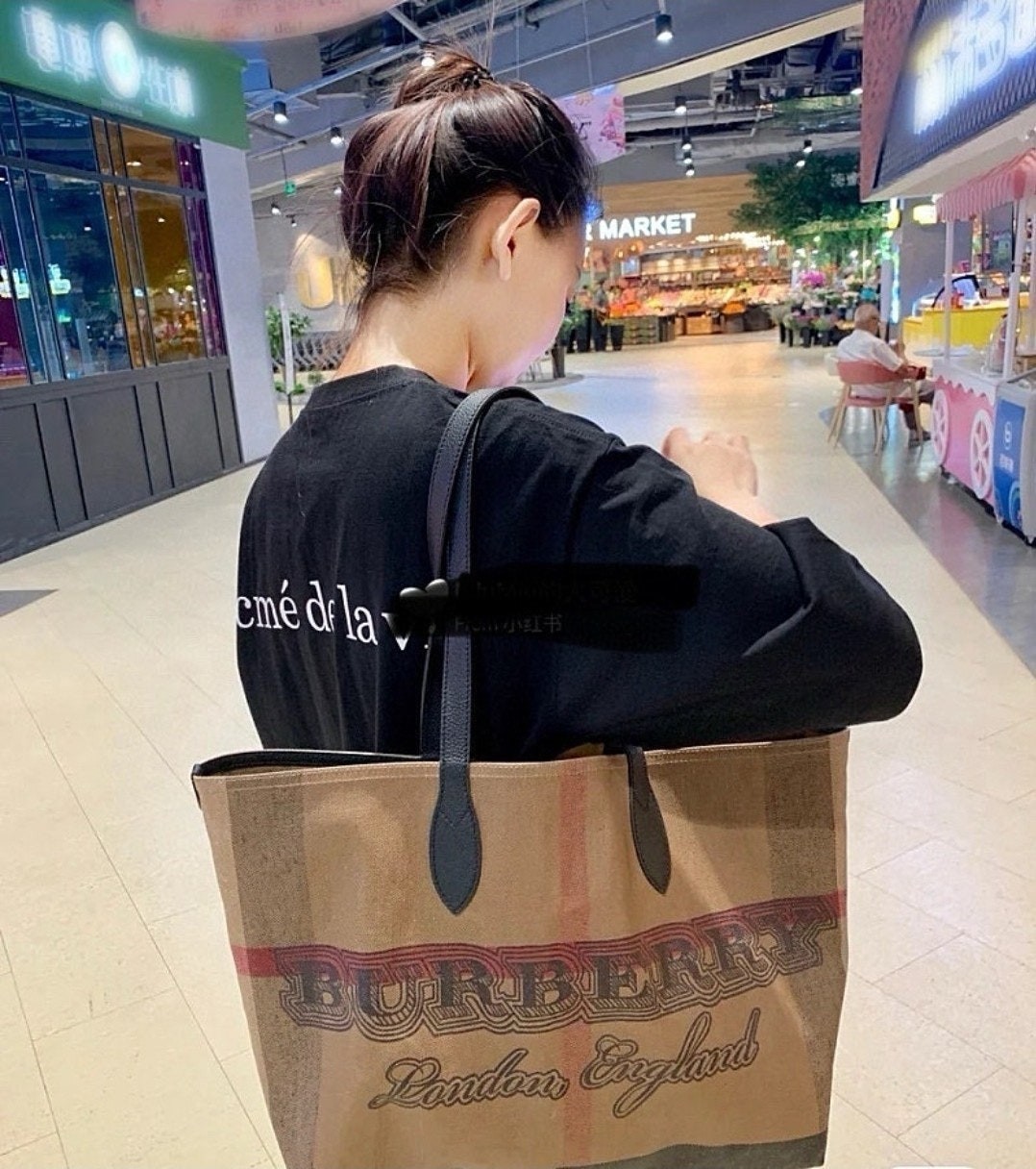 💕 버** 두들 캔버스 리버시블 쇼퍼백 파우치 세트
