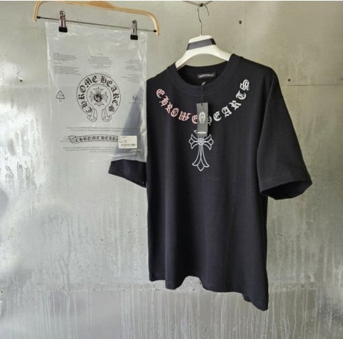 💕 크* 넥 로고 십자가 티셔츠