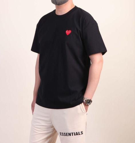 💕 꼼* 하트로고패치 코튼 라운드 반팔 1+1