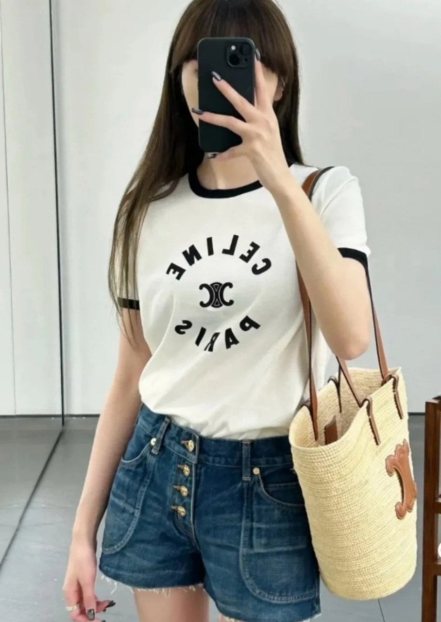 💕 셀** 플로피 로고 티셔츠