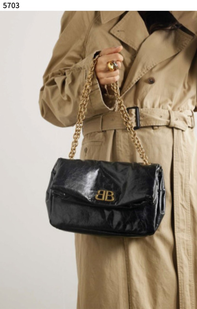 #발렌시아가 [BALENCIAGA] 수입프리미엄급 여성 MONACO 미디엄 체인백 블랙 신상 입고💢 #태그 #가방 #5703