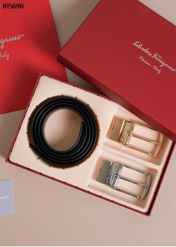🔆 [ferragamo] 살바토레 페레가모 스퀘어 투버클 벨트(컷팅식) 🔆