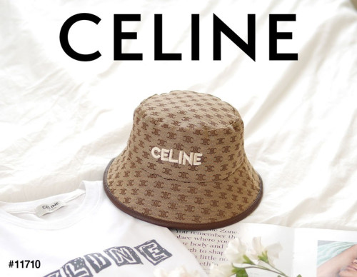 🔆 [CELINE] 셀린느 남여공용 패턴 자가드 스몰 자수로고 버킷햇 🔆