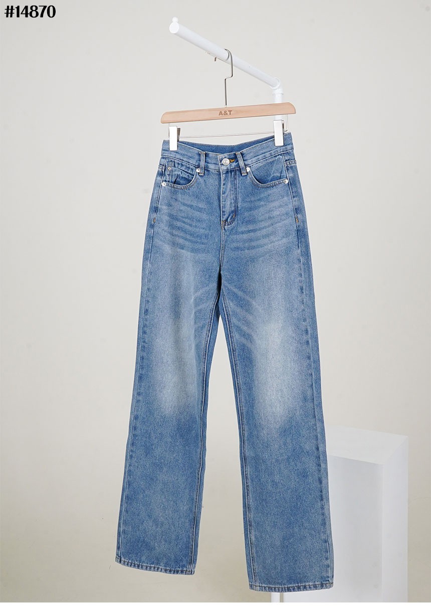 🔆 [Maison Margiela] 메종마르지엘라 여성 스티치 넘버링 자수 로고 와이드 데님 팬츠 🔆