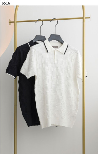 #보테가베네타 [BOTTEGA VENETA] 엠보 패턴 배색 카라티 신상입고💢 #상의 #니트 #6516