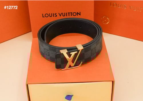 🔆 [LOUIS VUITTON] 루이비통 LV금장버클 다미에 벨트 🔆