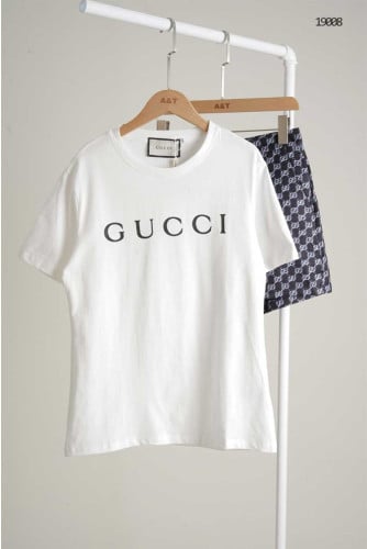 🔆[GUCCI] 구찌 이니셜 로고 티셔츠 & GG 패턴 팬츠 셋 🔆