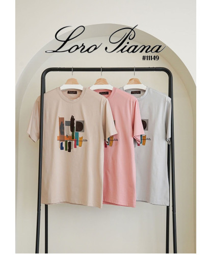 🔆 [LORO PIANA] 로로피아나 피카소 그래픽자수 실키스판티셔츠 🔆
