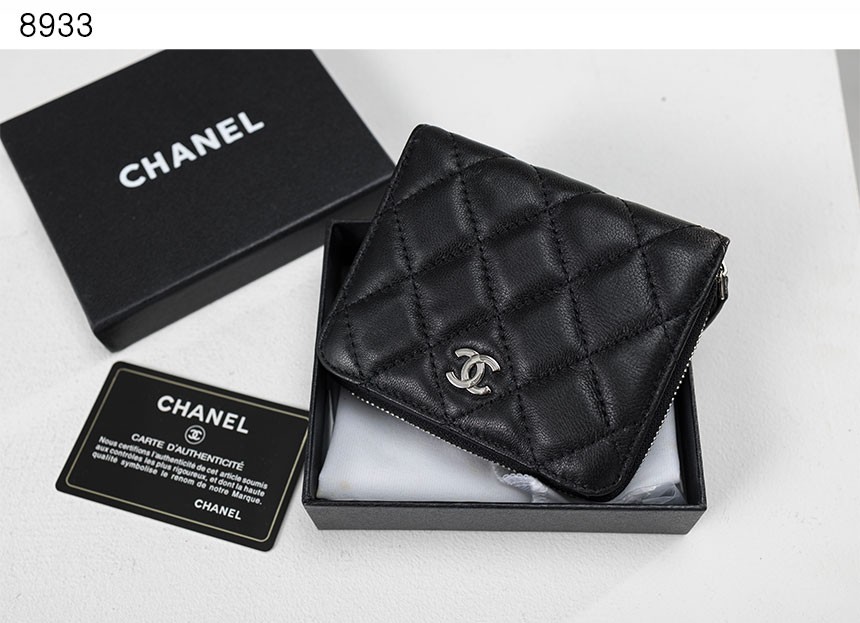 #샤넬 [Chanel] 수입프리미엄급 샤넬 은장 로고 똑딱이 지퍼 카드 반지갑 신상 입고💢 #태그 #지갑 #8933