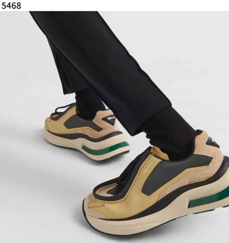 #프라다 [PRADA] 수입프리미엄급 프라다 바이크 패브릭 스웨이드 엘리먼츠 브러쉬드 레더 스니커즈 세일💢💢💢 #태그 #신발 #5468