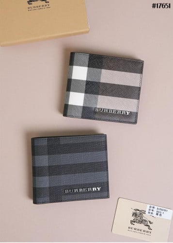 🔆 [BURBERRY] 버버리 체크 레더 ID 반지갑 🔆