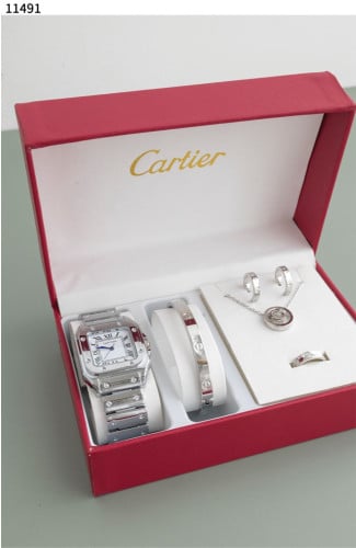 #까르띠에 [CARTIER] 산도스 러브 악세서리 세트 신상입고💢 #시계 #팔찌 #목걸이 #귀걸이 #반지 #11491