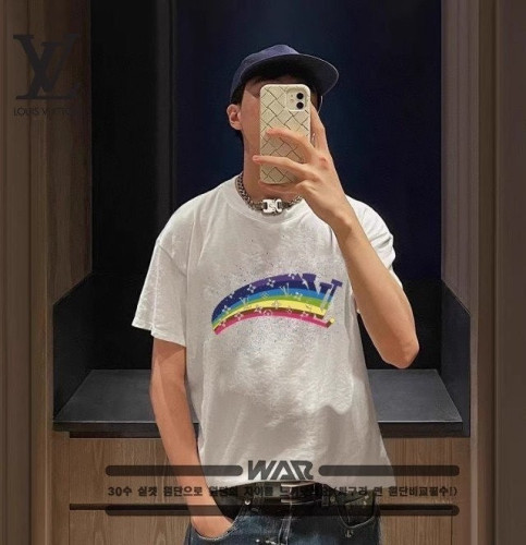 💕 루* 페인트 무지개 디자인 반팔 티셔츠