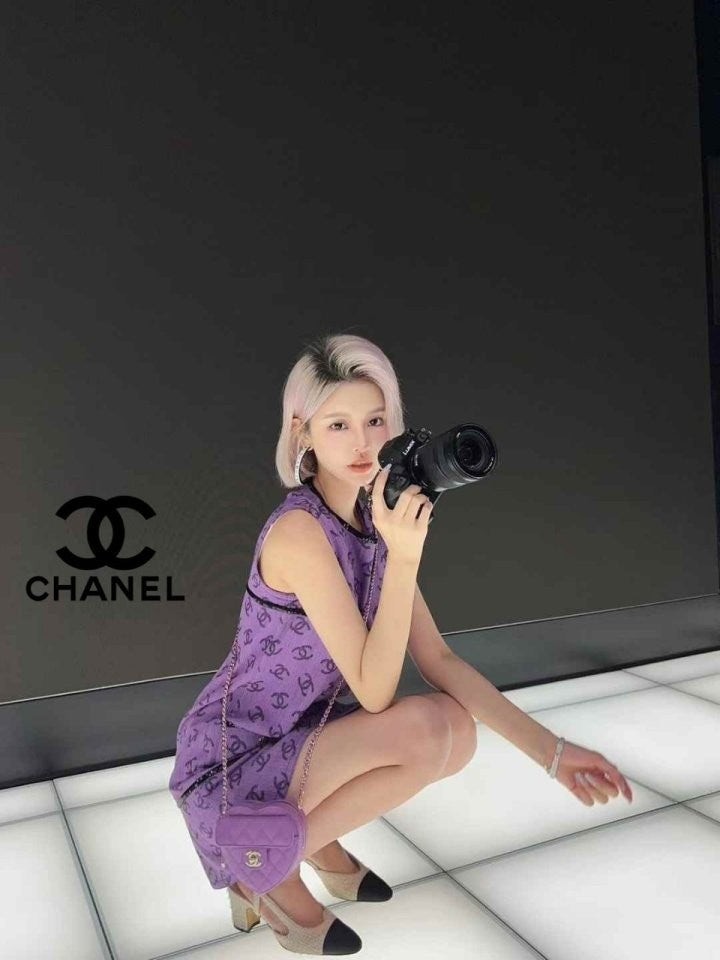 💕 샤* 로고패턴 빈티지 민소매 원피스