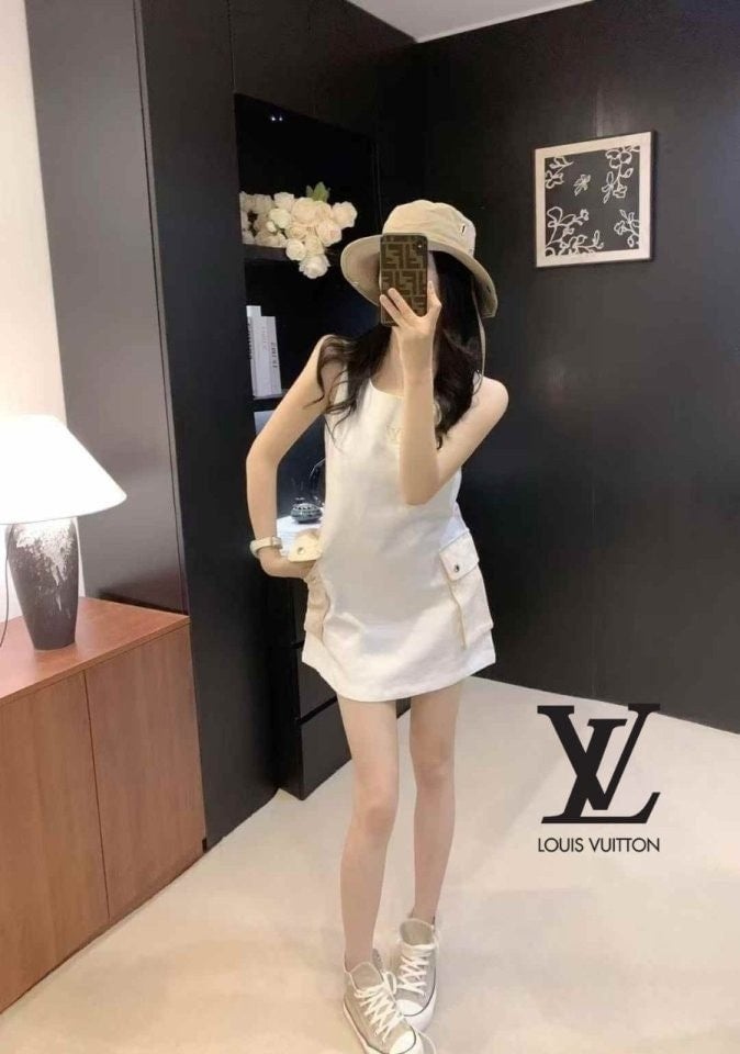 💕 루* 포켓 로고 자수 원피스