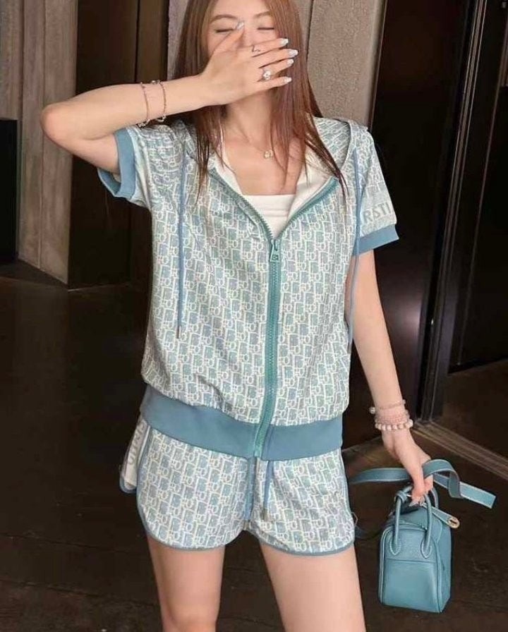 💕 디* 수입 오블리크 바람막이 상.하 SET