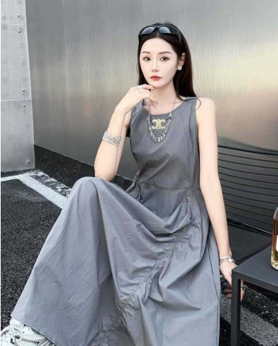 💕 셀** 수입 트리오페 드로스트링 드레스 -다크그레이-