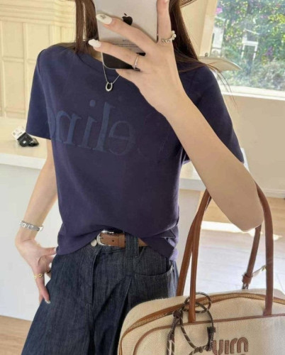 💕 셀** 수입 크루넥 로고 레귤러 티셔츠