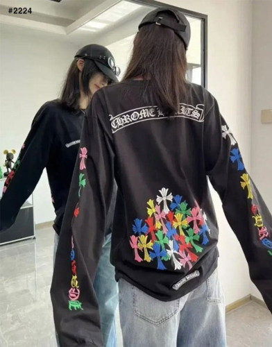 💕 크* 멀티컬러 크로스 롱 슬리브 티셔츠