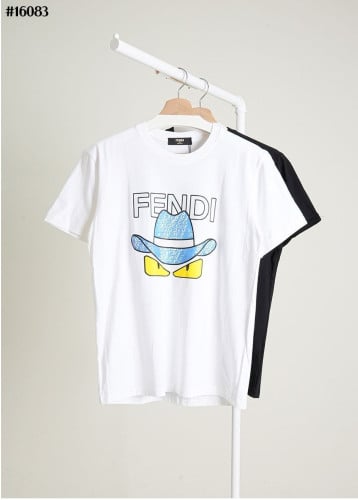 💕 펜* FF 카우보이 햇 그래픽 코튼 티셔츠