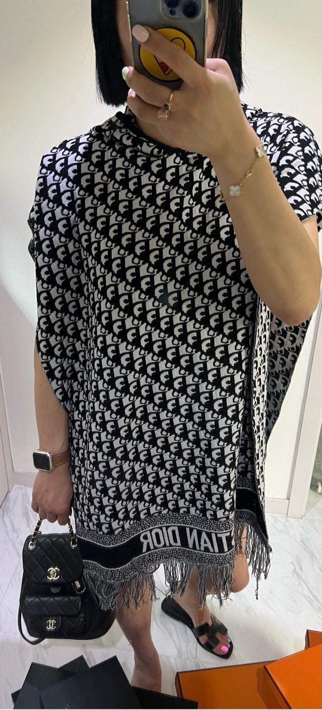 💕 디* 오블리크 후드 판쵸