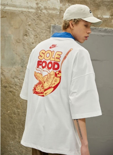 💕 나** 남여공용 SOLE FOOD 그래픽 코튼 티셔츠