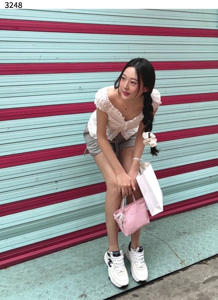 💕 샤* 수입프리미엄급 스니커즈 메쉬 스웨이드 카프스킨 & 화이트 블랙