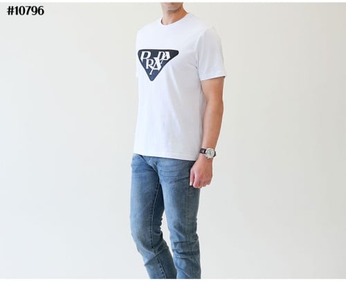 🔆 [PRADA] 프라다 남여공용 블랙삼각로고 프린팅 반팔티 🔆