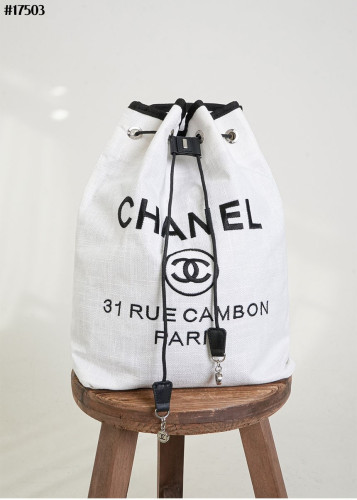 🔆 [CHANEL] 샤넬 드로우 스트링 캔버스 도빌 백팩 🔆