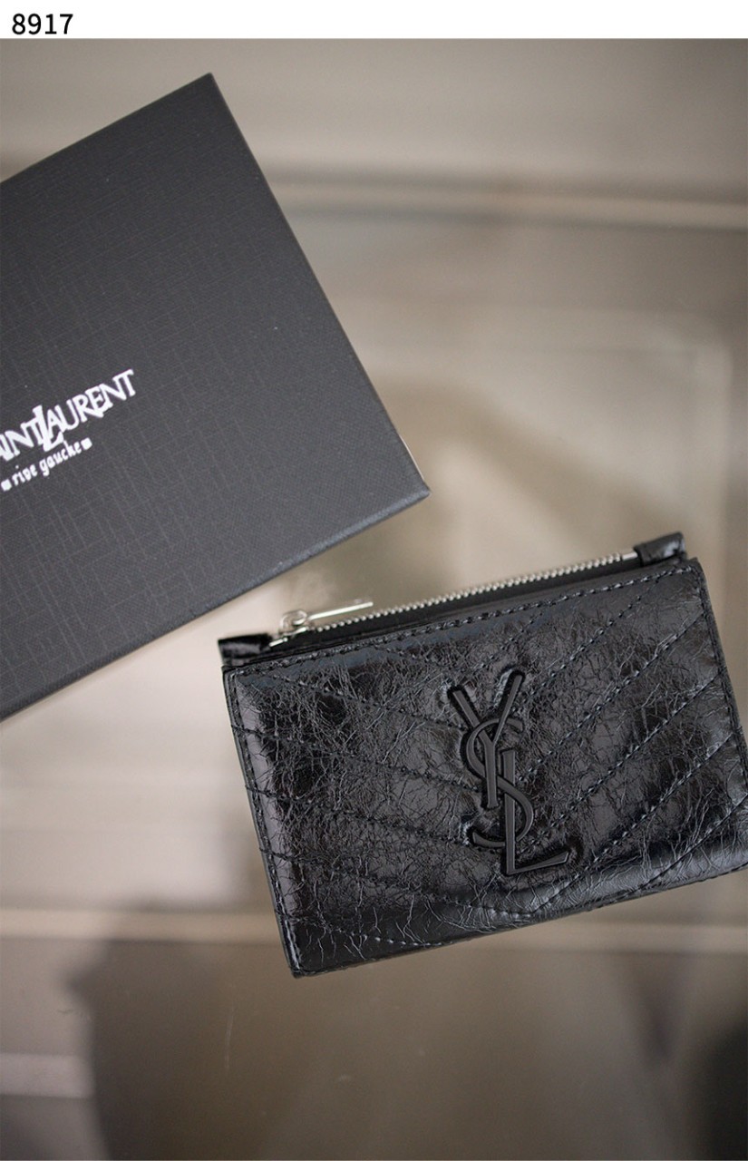 #입생로랑 [YSL] 모노그램 엠보스드 지퍼 카드지갑 신상입고💢 #지갑 #8917